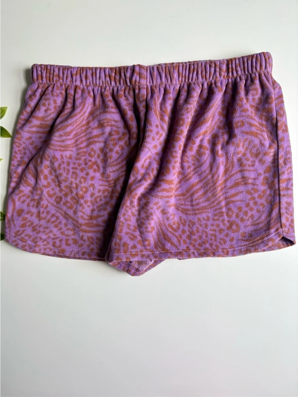 NWOT girls carter purple animal print shorts